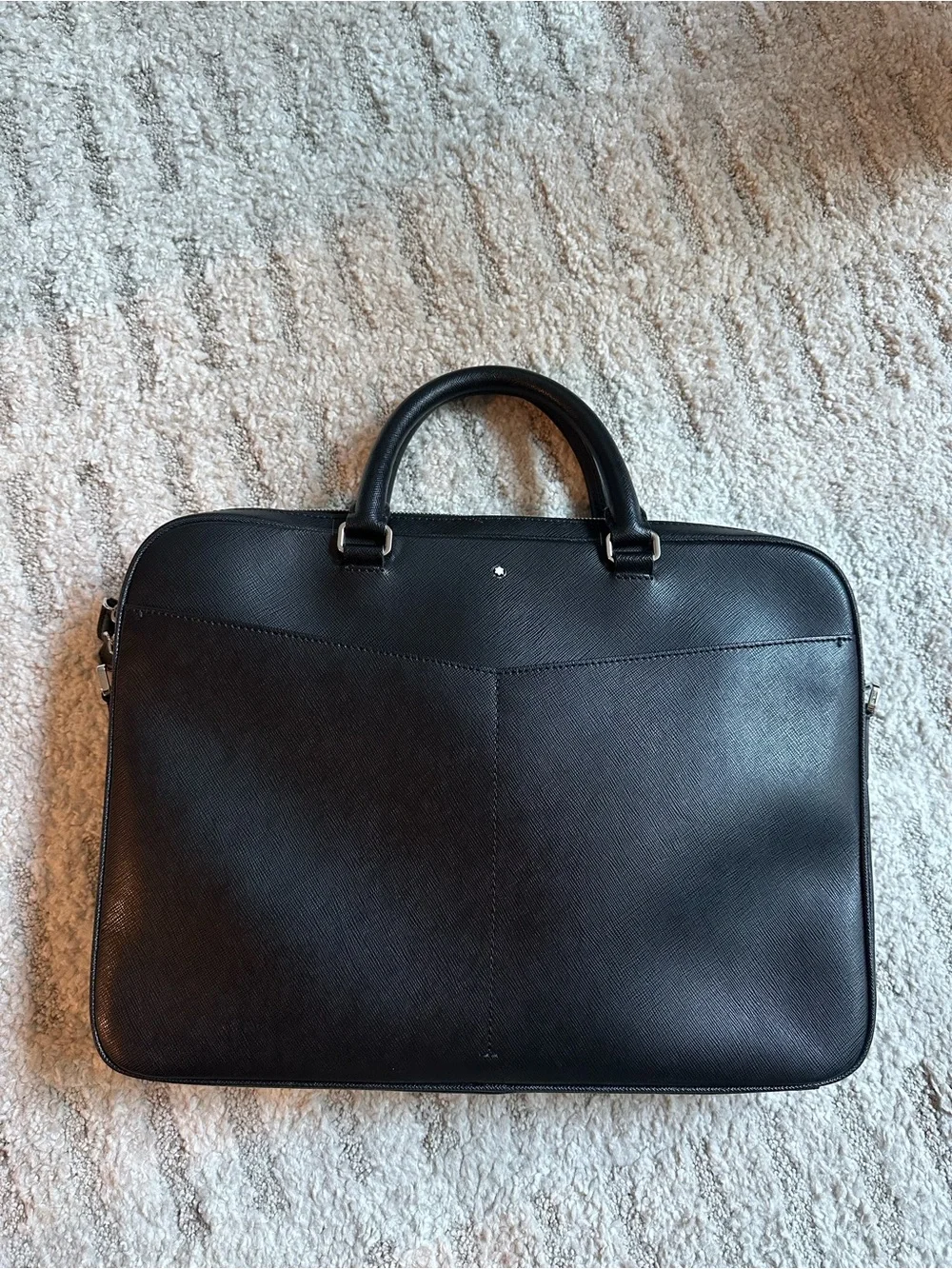 MONTBLANC Sartorial Ultra-Slim Cross-Grain Leather Briefcase